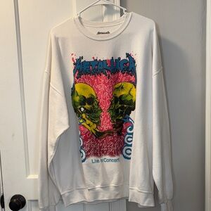 White Graphic Men's Sweater